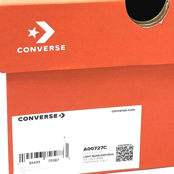 Converse Chuck 70 Shoes Canvas Egret Women Size High Top Casual Sneakers A00727C - Picture 7 of 7